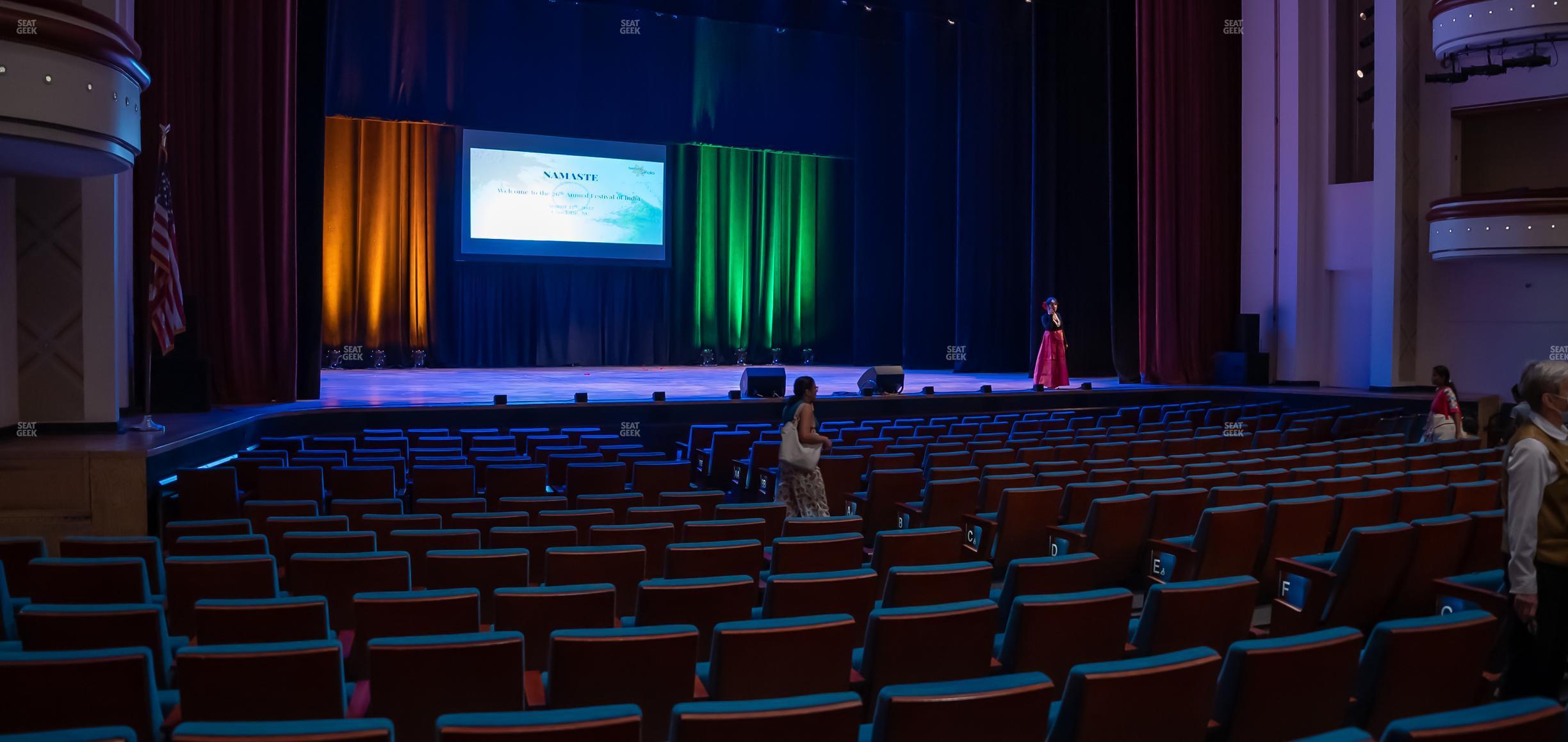 Seating view for Belk Theater at Blumenthal Performing Arts Center Section Orchestra Left