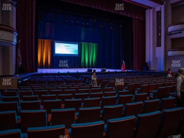 Seating view for Belk Theater at Blumenthal Performing Arts Center Section Orchestra Left