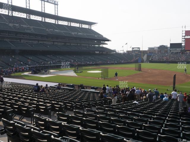 Seating view for Coors Field Section 120