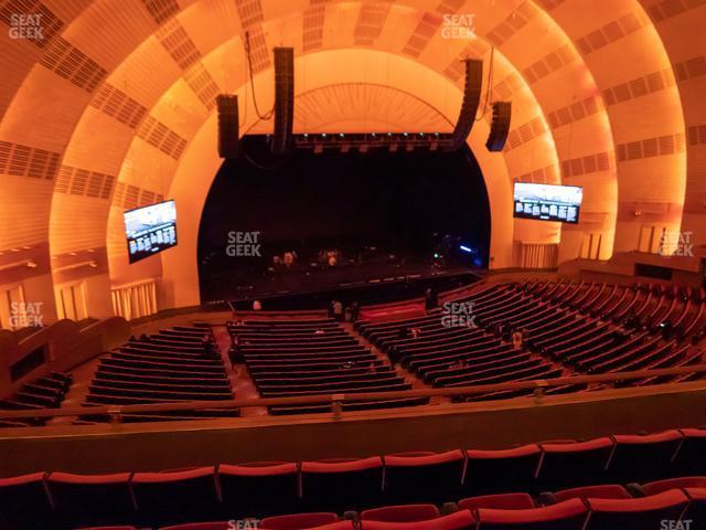 Seating view for Radio City Music Hall Section Second Mezzanine 6