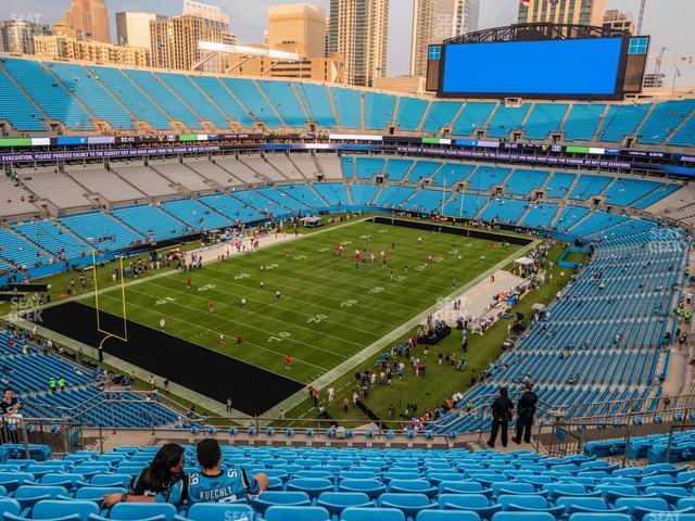 Seating view for Bank of America Stadium Section 550