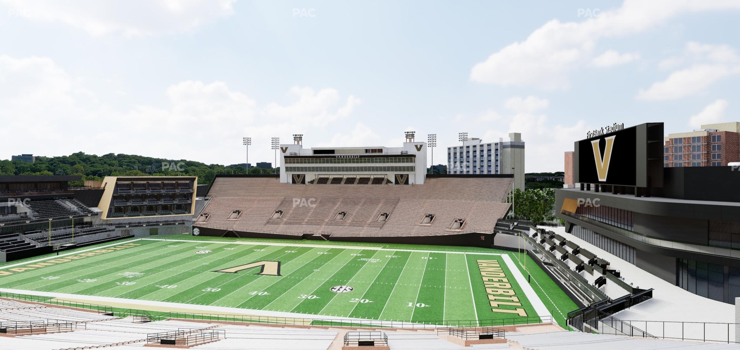 Seating view for FirstBank Stadium Section U