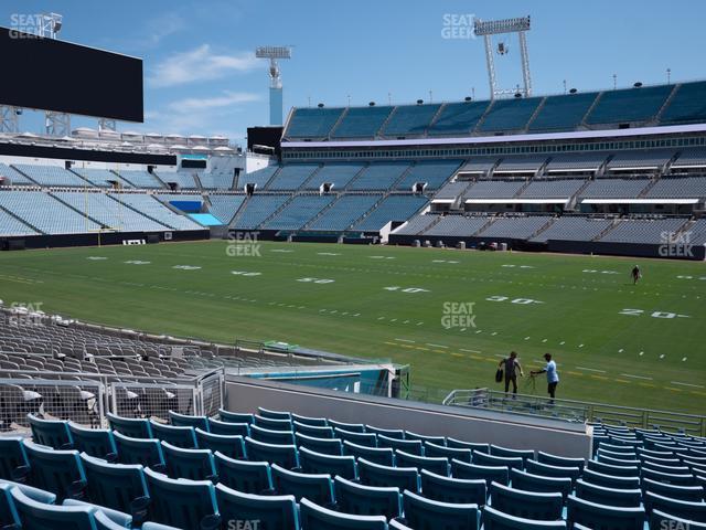 Seating view for EverBank Stadium Section 106