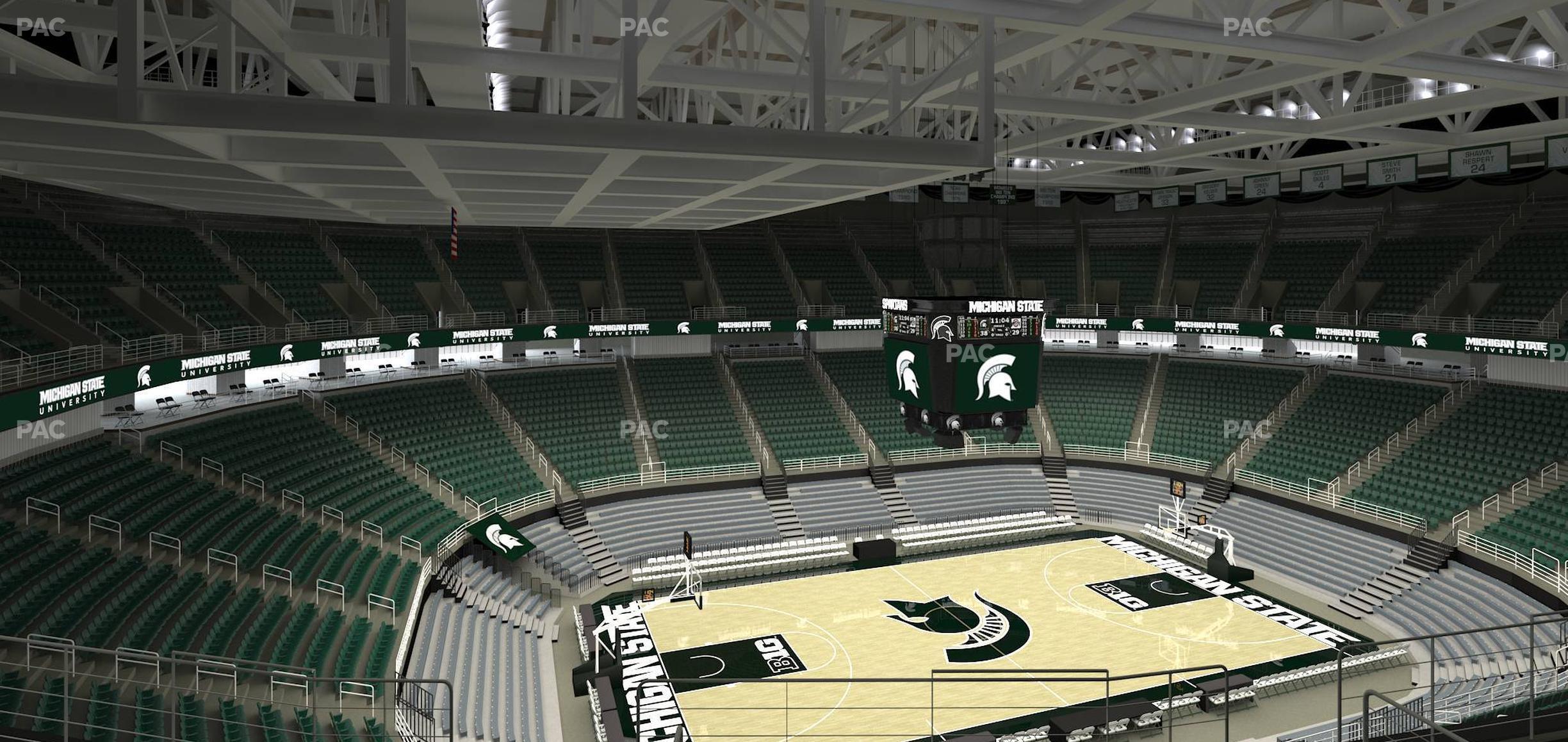 Seating view for Jack Breslin Student Events Center Section 212