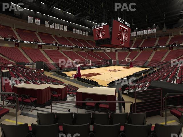 Seating view for Reed Arena Section 125