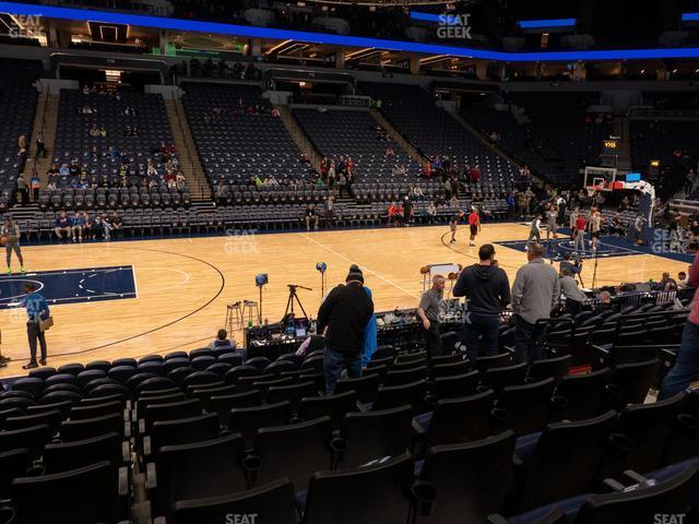 Seating view for Target Center Section 132