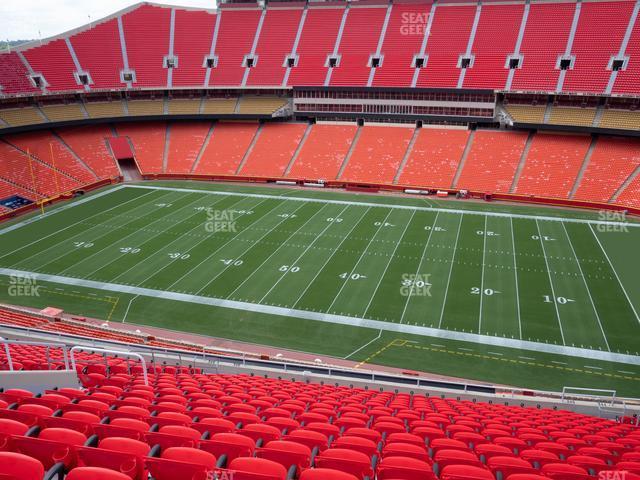 Seating view for GEHA Field at Arrowhead Stadium Section 345