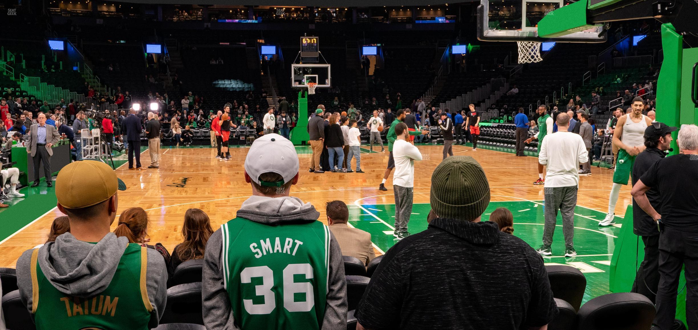 Seating view for TD Garden Section Floor 18