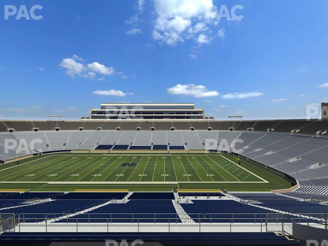 Seating view for Notre Dame Stadium Section 1842 Box 1