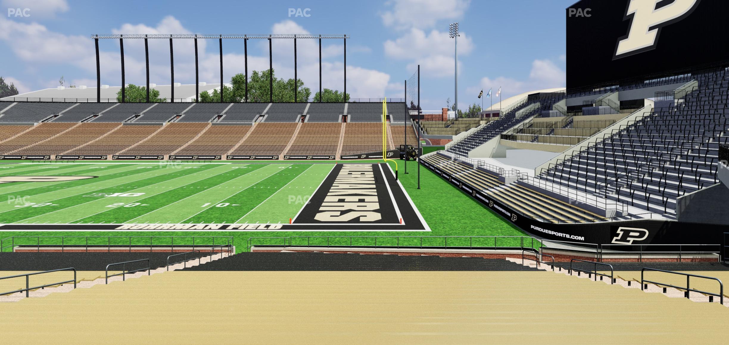 Seating view for Ross Ade Stadium Section 129