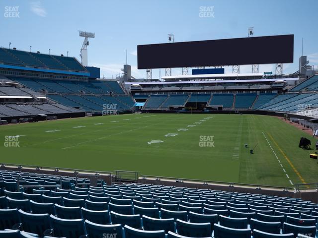 Seating view for EverBank Stadium Section 121