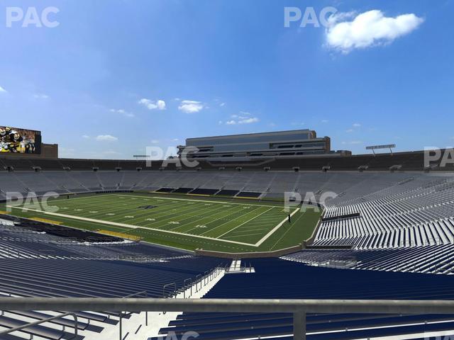 Seating view for Notre Dame Stadium Section 106