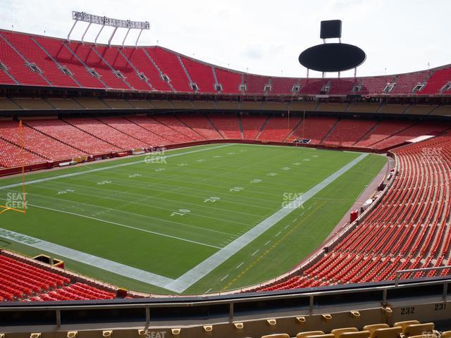 Seating view for GEHA Field at Arrowhead Stadium Section 232