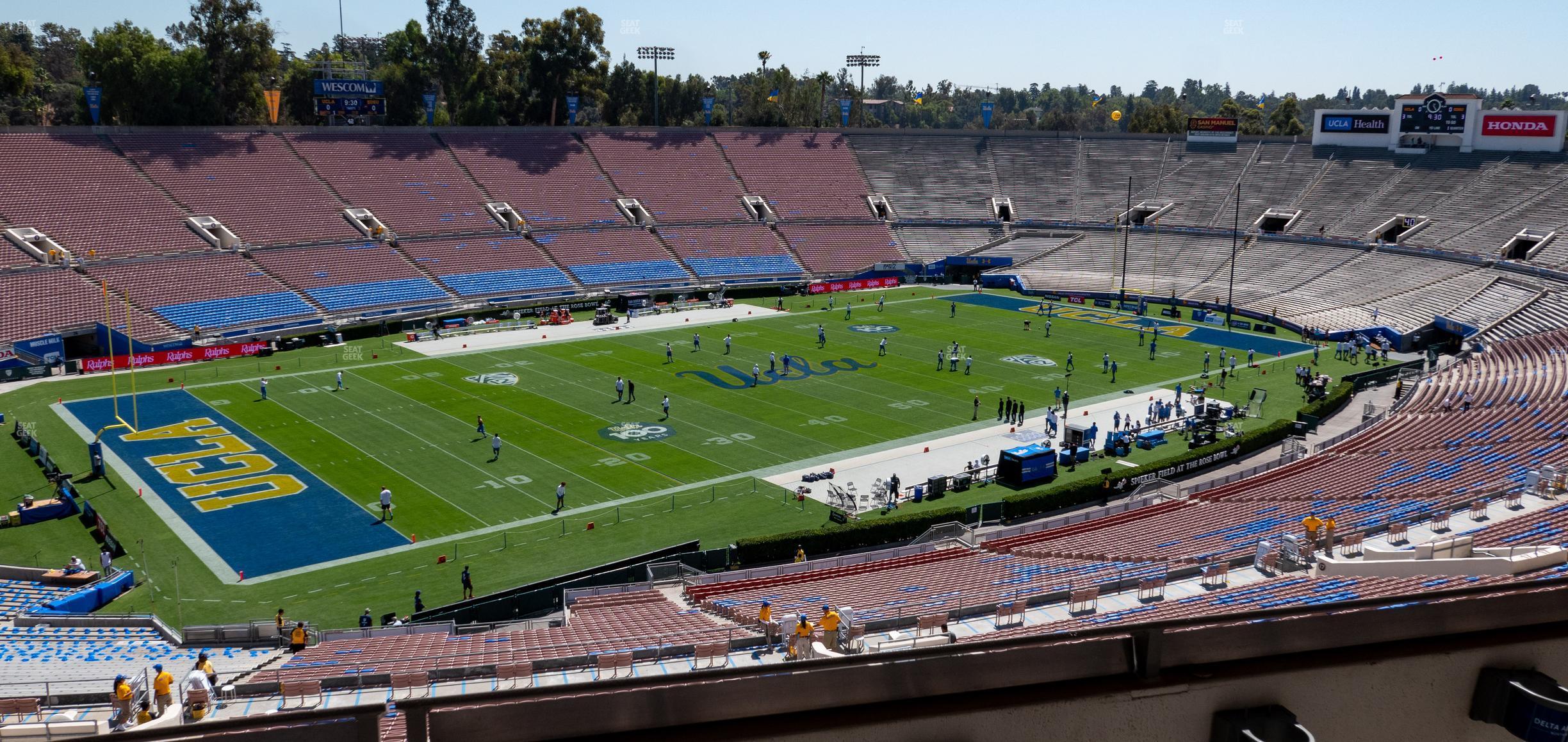 Seating view for Rose Bowl Stadium Section Club 111