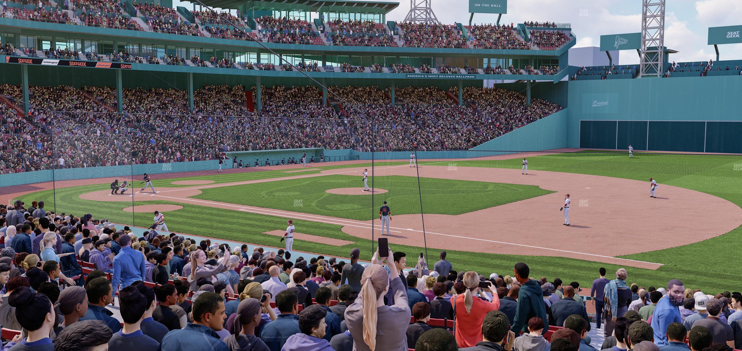 Seating view for Fenway Park Section Loge Box 104