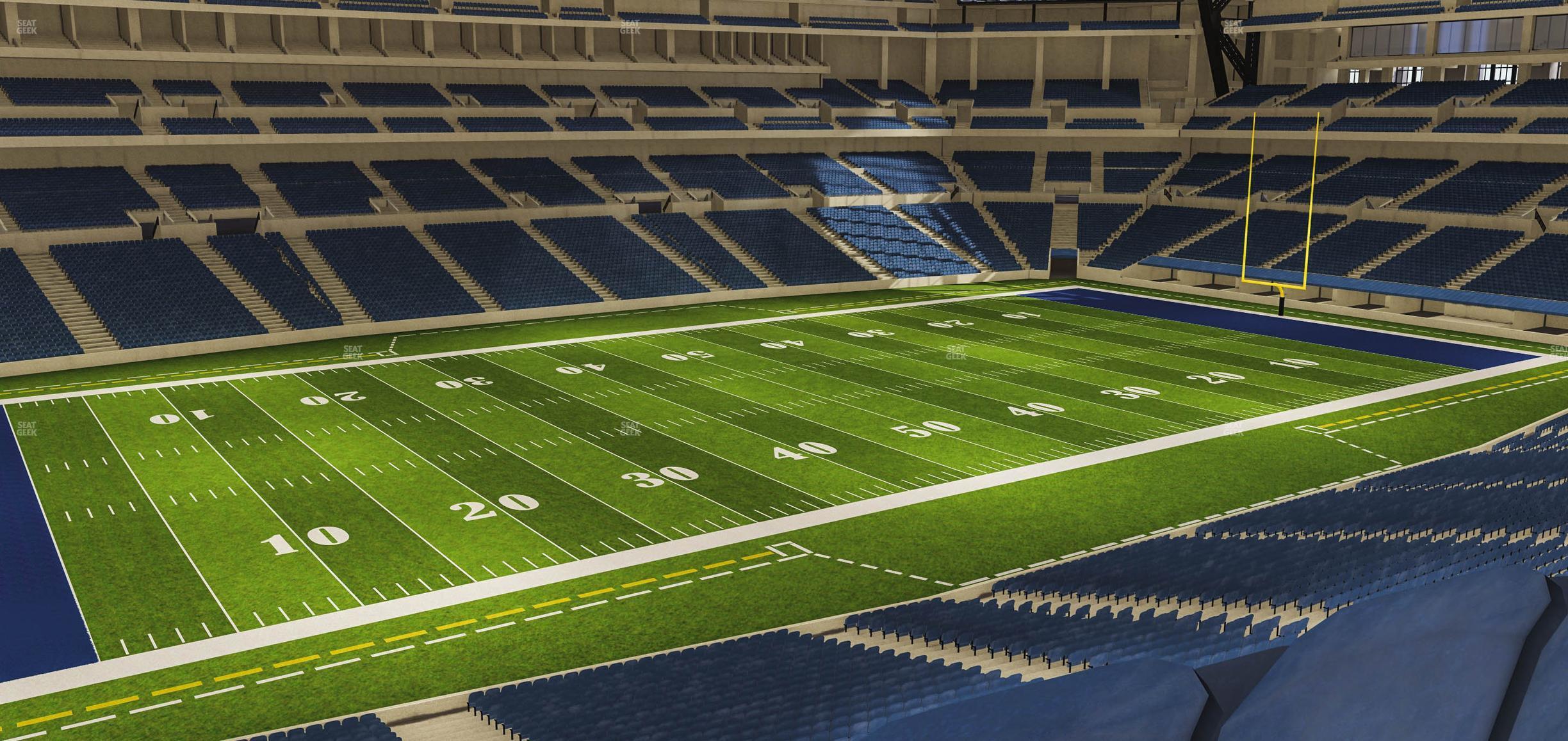 Seating view for Lucas Oil Stadium Section 344