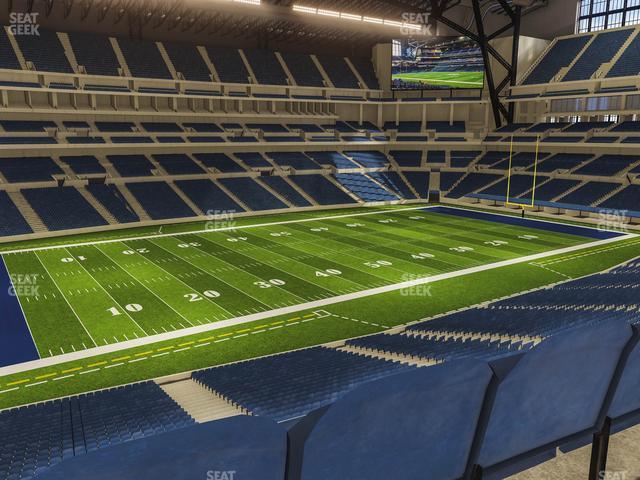 Seating view for Lucas Oil Stadium Section 344