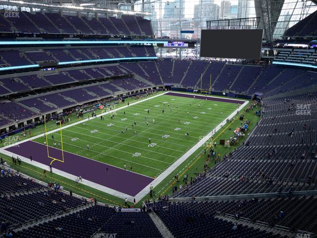 Seating view for U.S. Bank Stadium Section 321