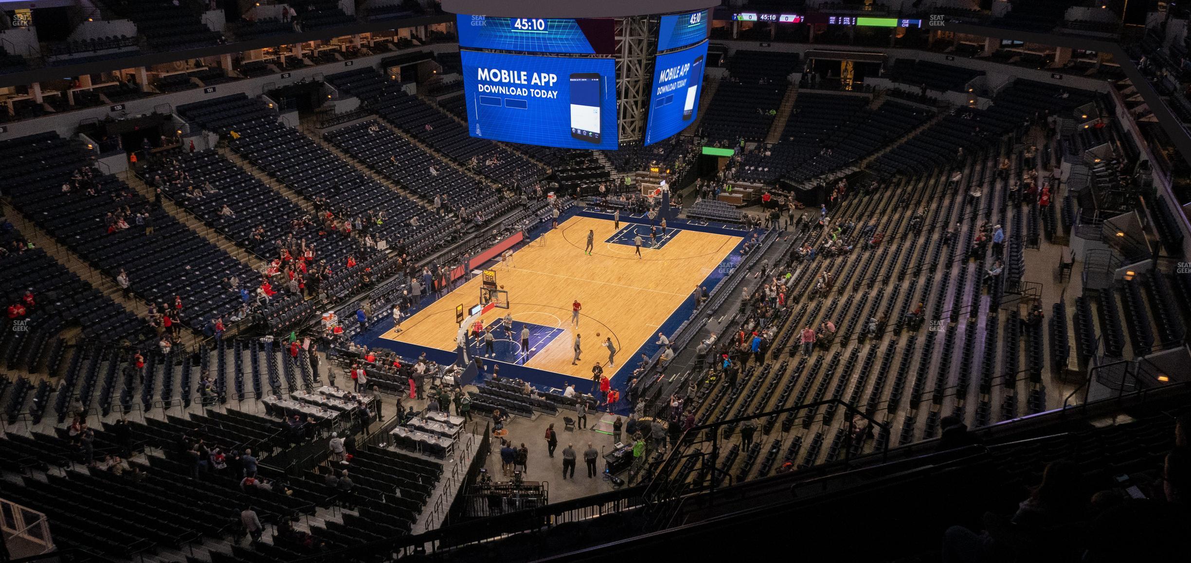 Seating view for Target Center Section 218