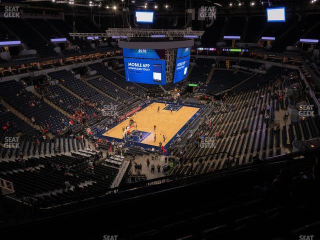 Seating view for Target Center Section 218