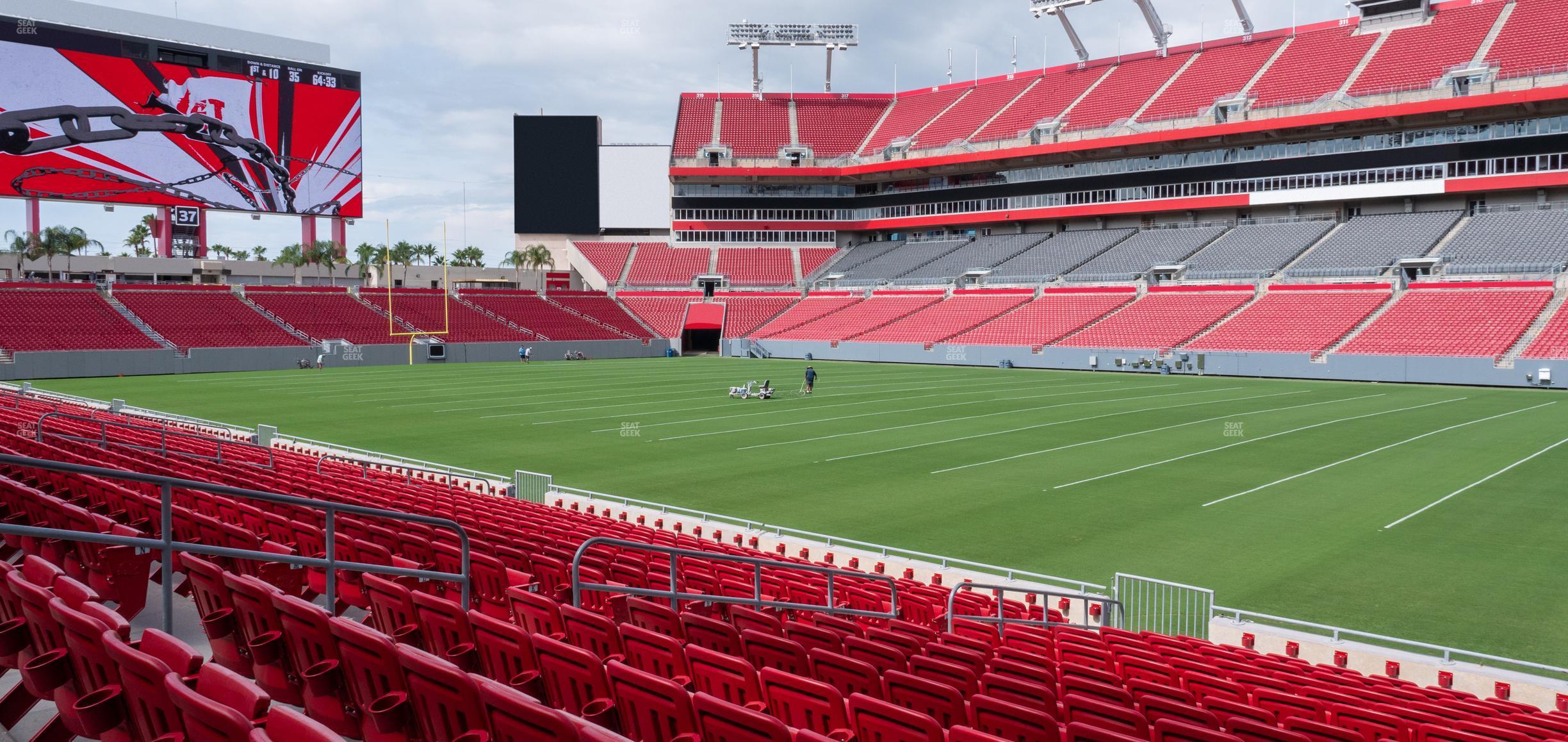 Seating view for Raymond James Stadium Section 139