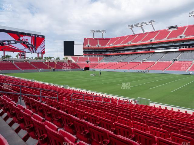 Seating view for Raymond James Stadium Section 139