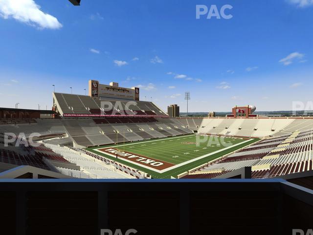 Seating view for Gaylord Family Oklahoma Memorial Stadium Section Suite 39