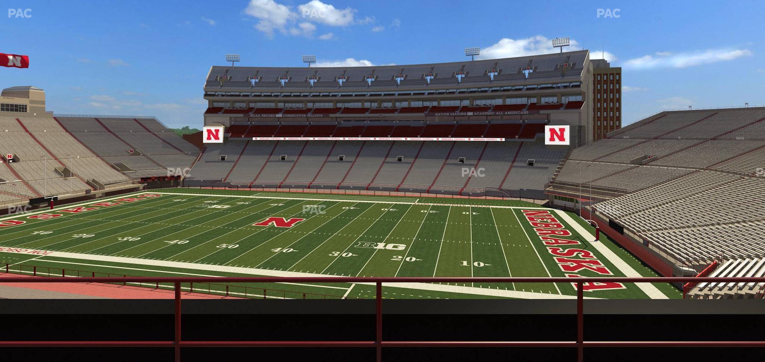 Seating view for Memorial Stadium Nebraska Section 223