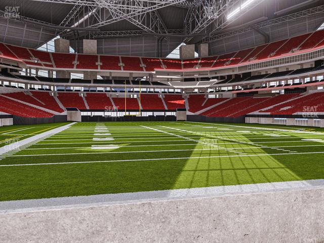 Seating view for Mercedes-Benz Stadium Section East Field Suite 7