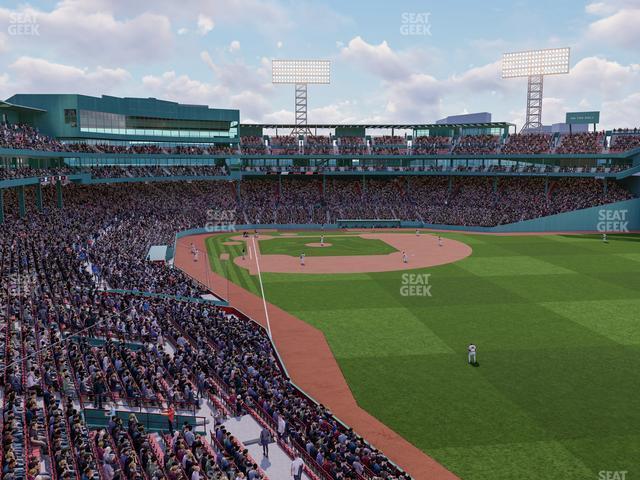 Seating view for Fenway Park Section Right Field Roof Deck Table 117