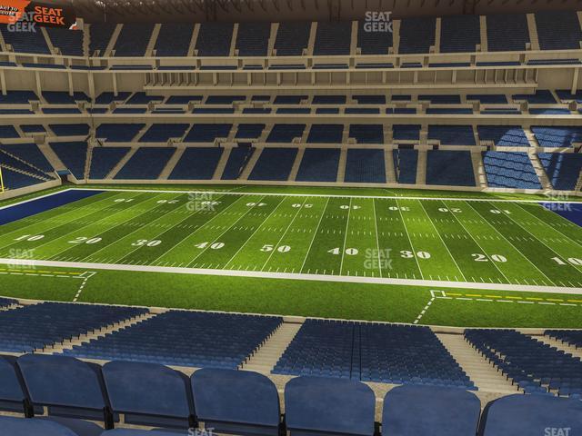 Seating view for Lucas Oil Stadium Section 339