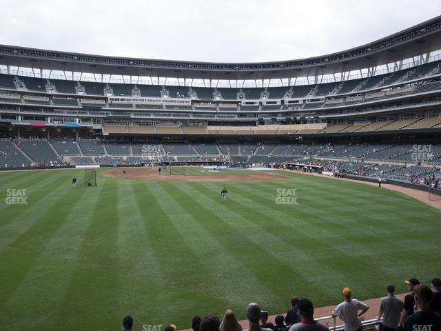 Seating view for Target Field Section 130