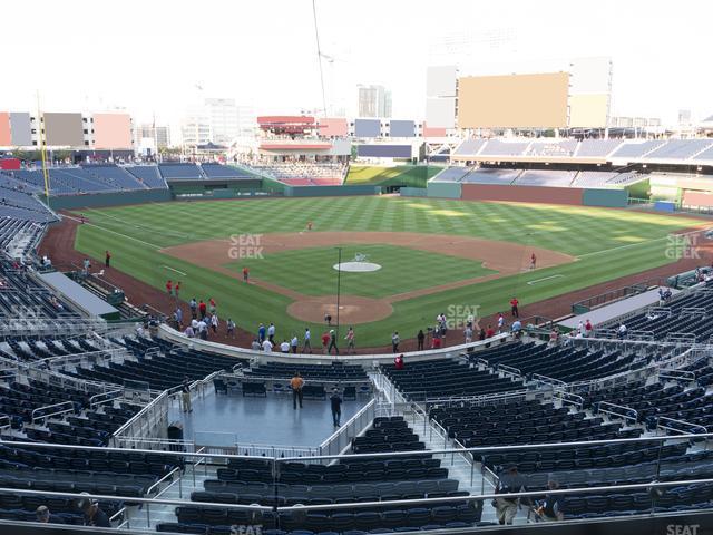 Seating view for Nationals Park Section Fis Champions Club 214