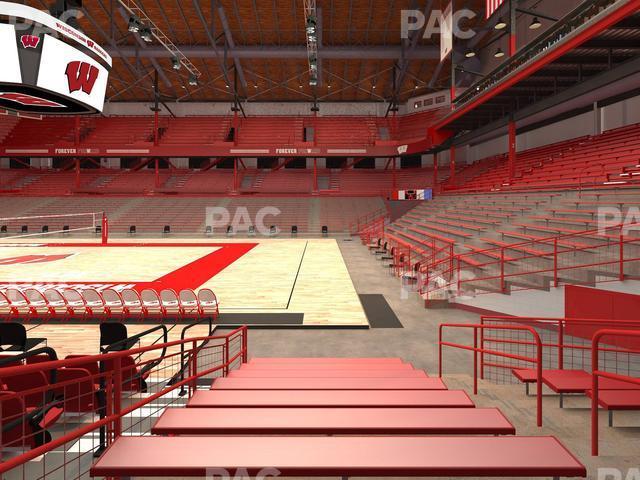 Seating view for Wisconsin Field House Section D