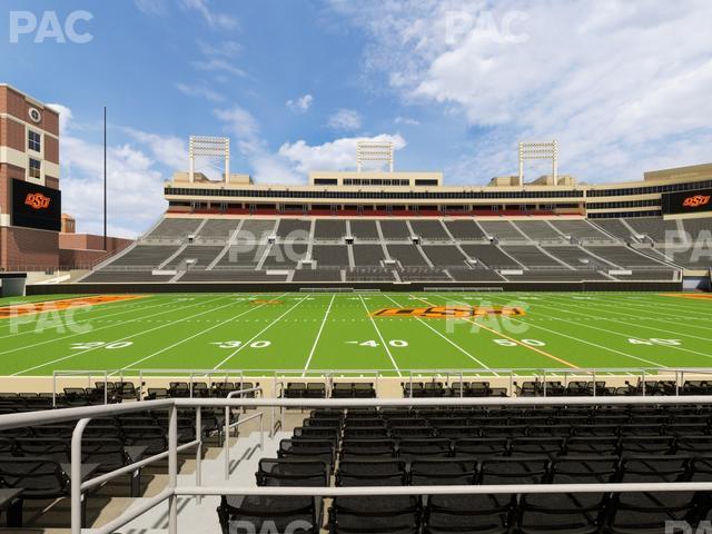 Seating view for Boone Pickens Stadium Section Upper Box 38