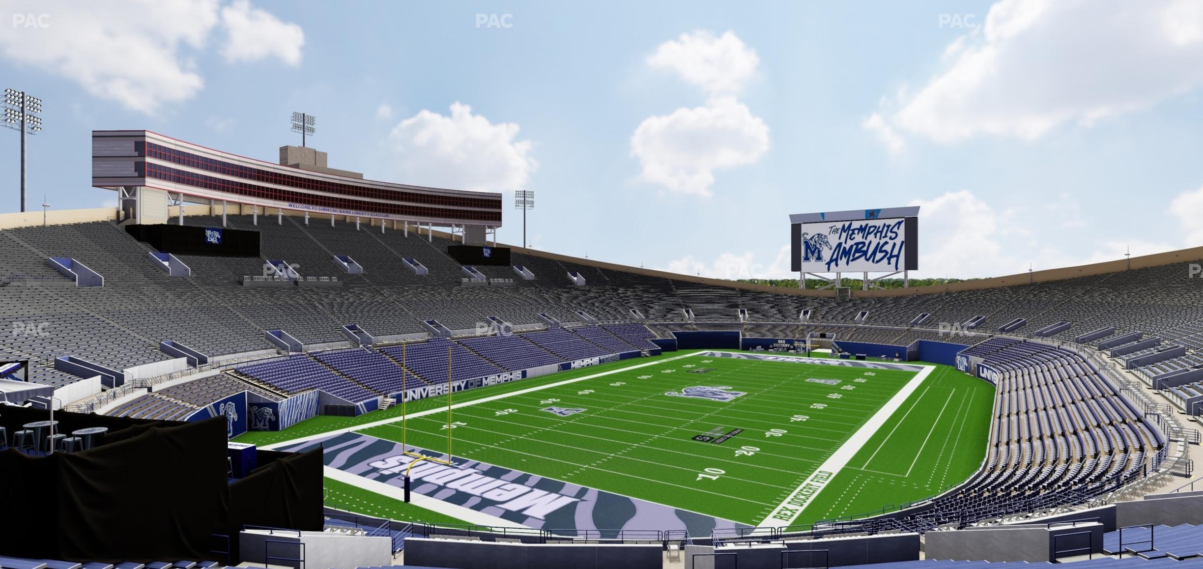 Seating view for Simmons Bank Liberty Stadium Section 111