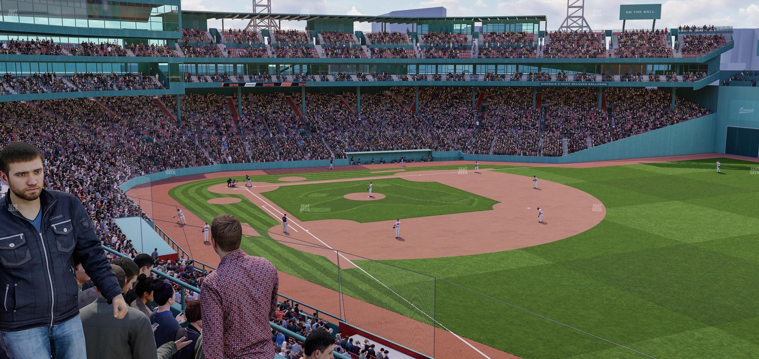 Seating view for Fenway Park Section Right Field Roof Box 27