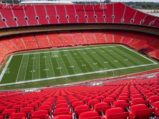 Seating view for GEHA Field at Arrowhead Stadium Section Ada 326