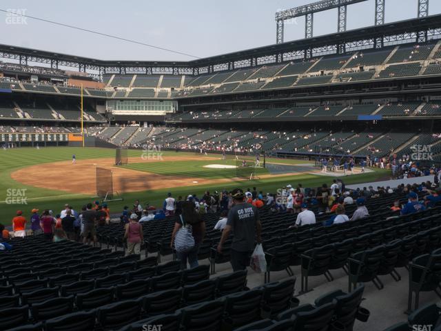 Seating view for Coors Field Section 142