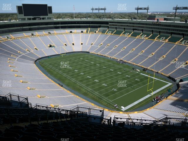 Seating view for Lambeau Field Section 734 S