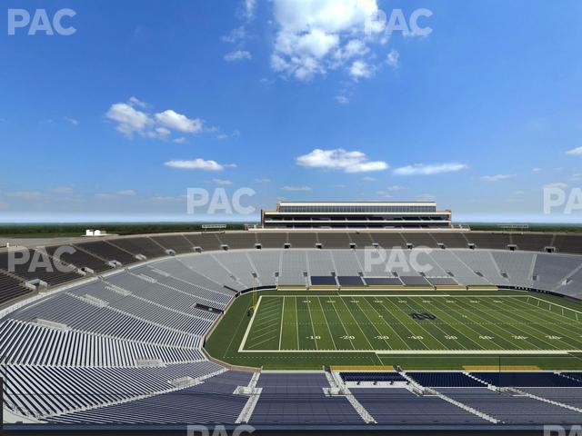 Seating view for Notre Dame Stadium Section Duncan Club 832