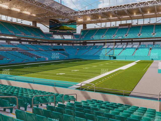 Seating view for Hard Rock Stadium Section 129