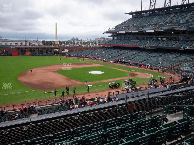 Seating view for Oracle Park Section Club Level 225