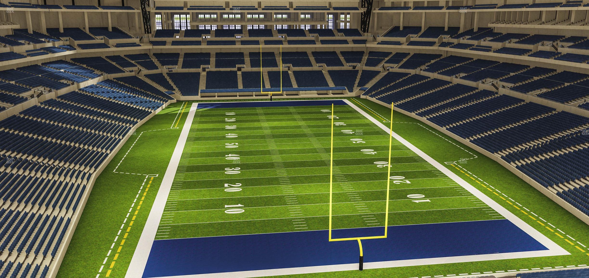 Seating view for Lucas Oil Stadium Section 401