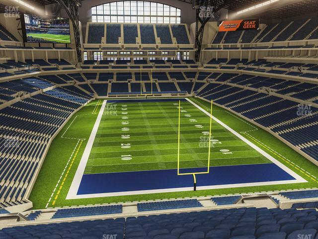 Seating view for Lucas Oil Stadium Section 401