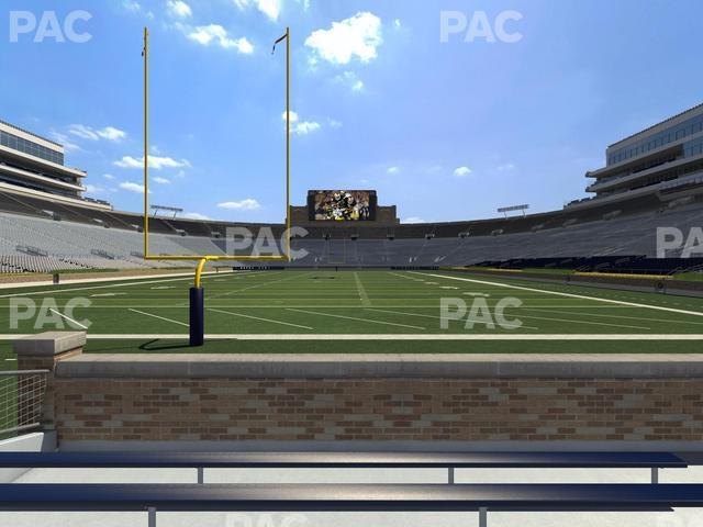 Seating view for Notre Dame Stadium Section 1