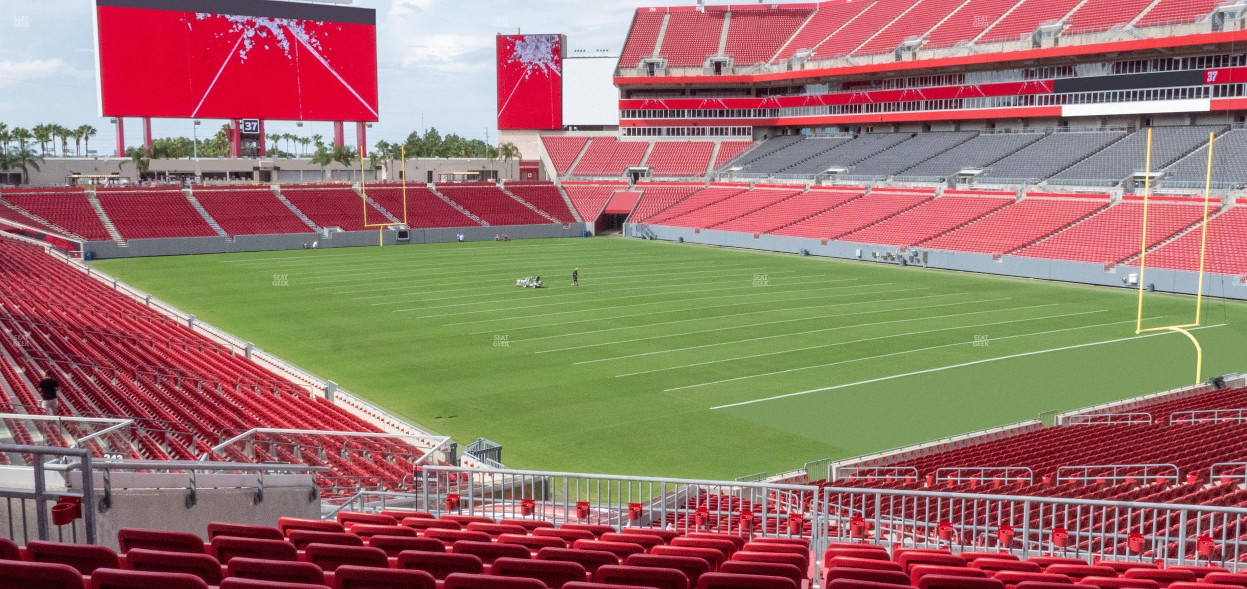 Seating view for Raymond James Stadium Section 244