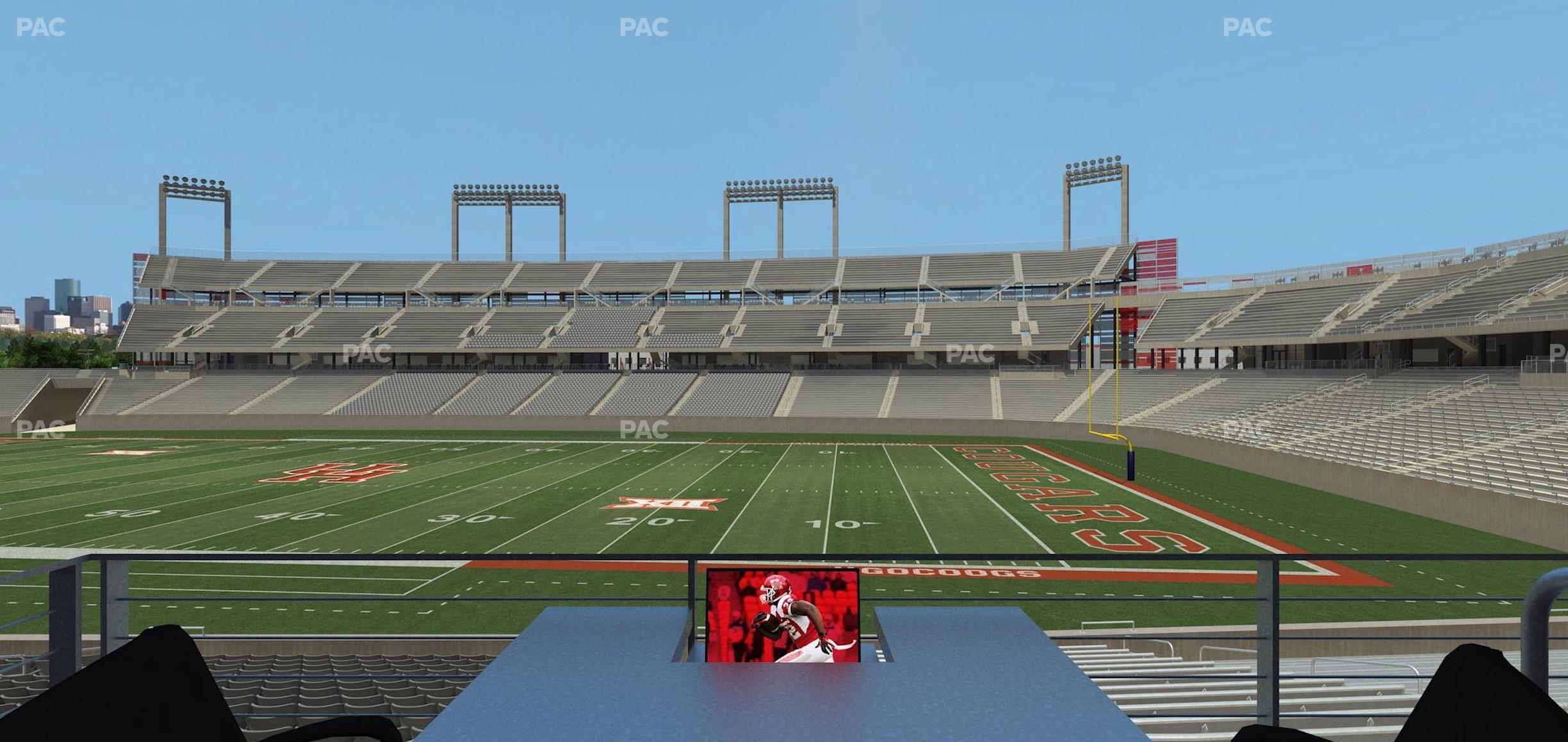 Seating view for TDECU Stadium Section Loge Box 6