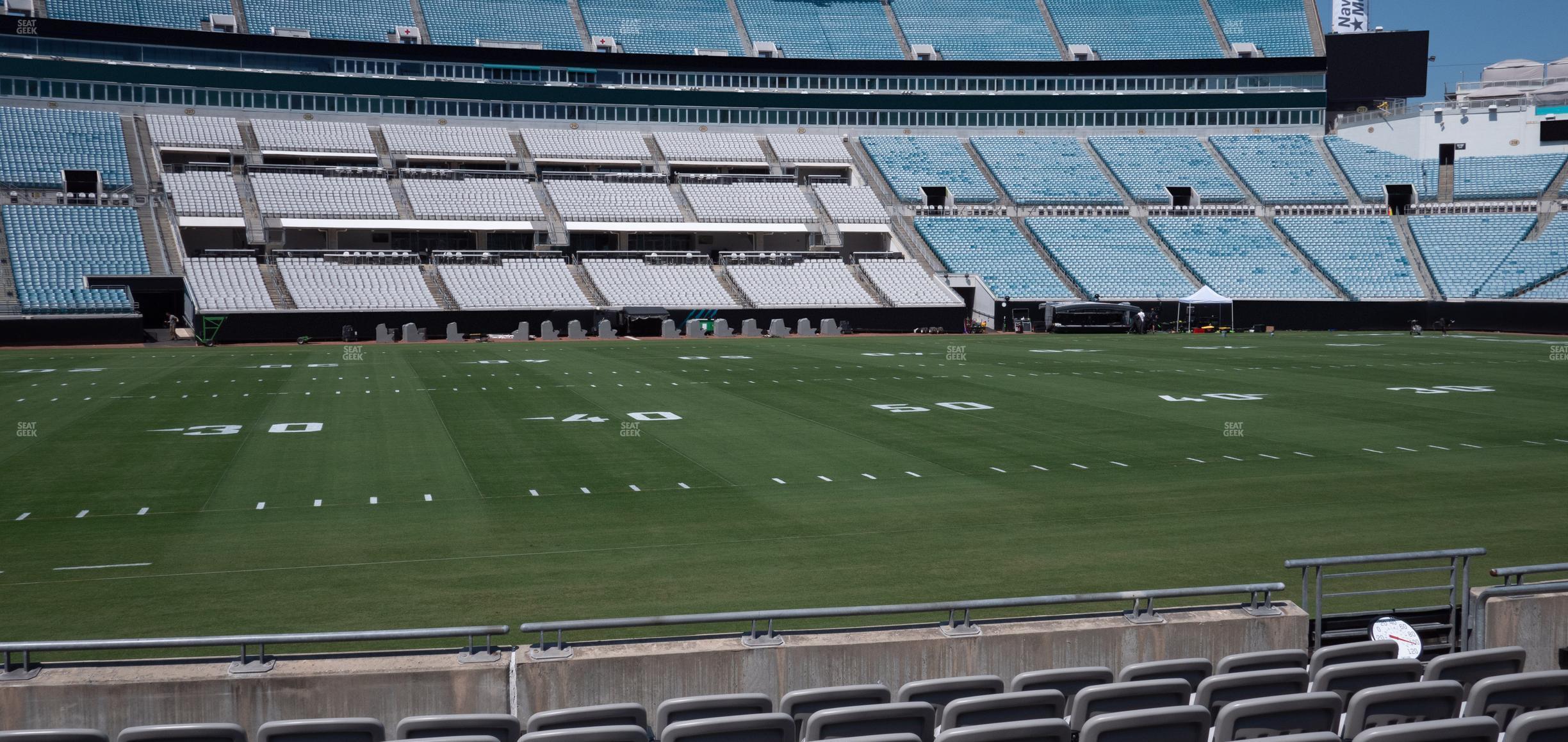 Seating view for EverBank Stadium Section Gallagher Club 38