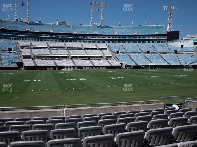 Seating view for EverBank Stadium Section Gallagher Club 38